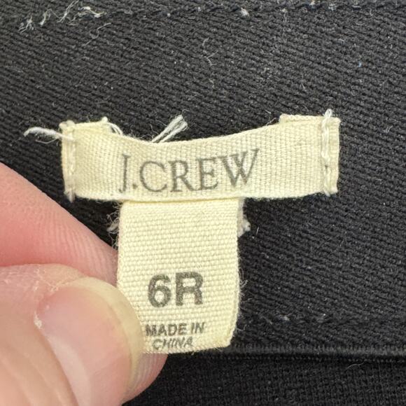 J Crew Pants Womens 6 Black Ponte Knit Stretch Pull On Slim Career Capsule - Picture 5 of 13